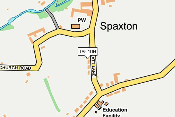 TA5 1DH map - OS OpenMap – Local (Ordnance Survey)