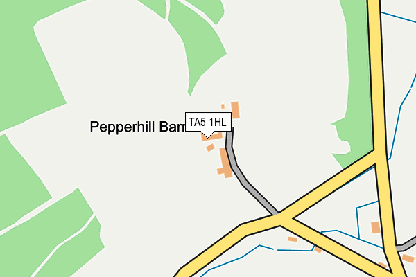 TA5 1HL map - OS OpenMap – Local (Ordnance Survey)