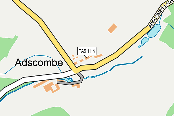 TA5 1HN map - OS OpenMap – Local (Ordnance Survey)