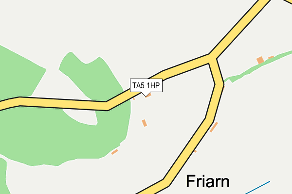 TA5 1HP map - OS OpenMap – Local (Ordnance Survey)