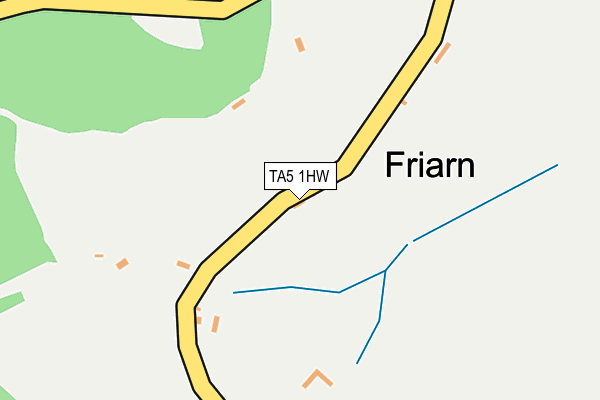 TA5 1HW map - OS OpenMap – Local (Ordnance Survey)