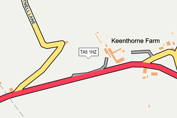TA5 1HZ map - OS OpenMap – Local (Ordnance Survey)