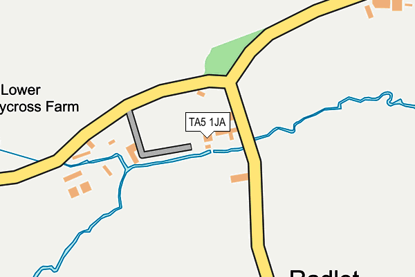 TA5 1JA map - OS OpenMap – Local (Ordnance Survey)