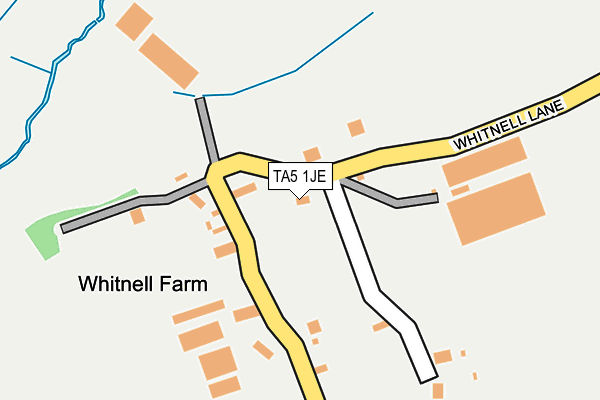 TA5 1JE map - OS OpenMap – Local (Ordnance Survey)