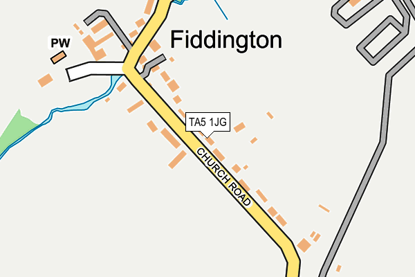 TA5 1JG map - OS OpenMap – Local (Ordnance Survey)
