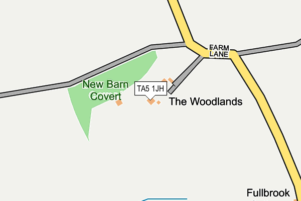 TA5 1JH map - OS OpenMap – Local (Ordnance Survey)