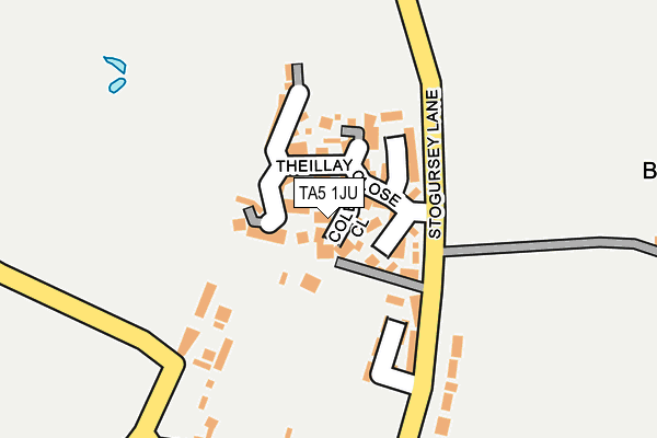 TA5 1JU map - OS OpenMap – Local (Ordnance Survey)