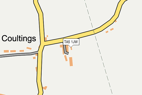 TA5 1JW map - OS OpenMap – Local (Ordnance Survey)