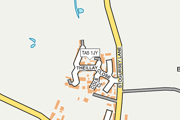 TA5 1JY map - OS OpenMap – Local (Ordnance Survey)