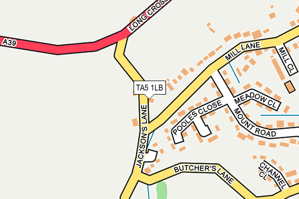 TA5 1LB map - OS OpenMap – Local (Ordnance Survey)