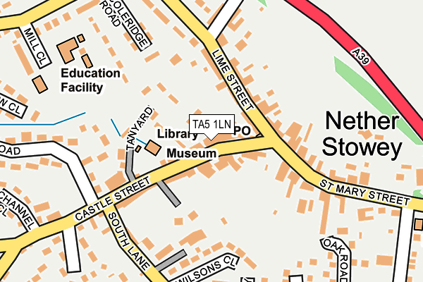 TA5 1LN map - OS OpenMap – Local (Ordnance Survey)