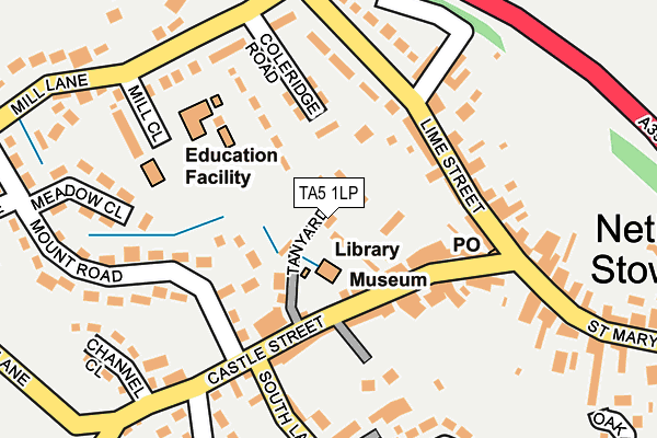 TA5 1LP map - OS OpenMap – Local (Ordnance Survey)