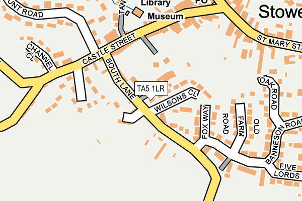 TA5 1LR map - OS OpenMap – Local (Ordnance Survey)