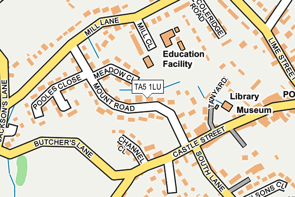 TA5 1LU map - OS OpenMap – Local (Ordnance Survey)