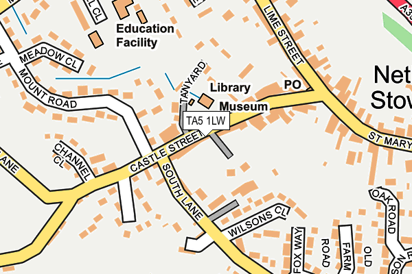 TA5 1LW map - OS OpenMap – Local (Ordnance Survey)