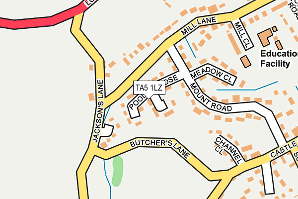 TA5 1LZ map - OS OpenMap – Local (Ordnance Survey)