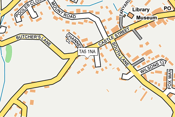 TA5 1NA map - OS OpenMap – Local (Ordnance Survey)