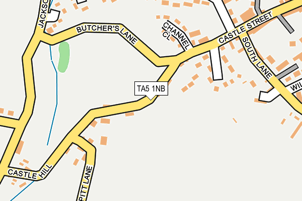 TA5 1NB map - OS OpenMap – Local (Ordnance Survey)