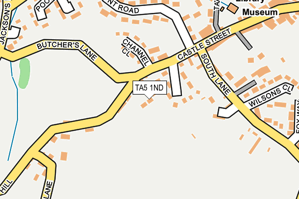 TA5 1ND map - OS OpenMap – Local (Ordnance Survey)