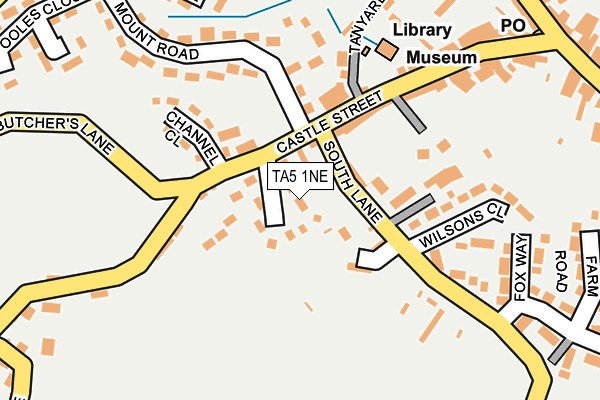 TA5 1NE map - OS OpenMap – Local (Ordnance Survey)