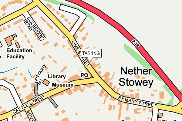TA5 1NG map - OS OpenMap – Local (Ordnance Survey)