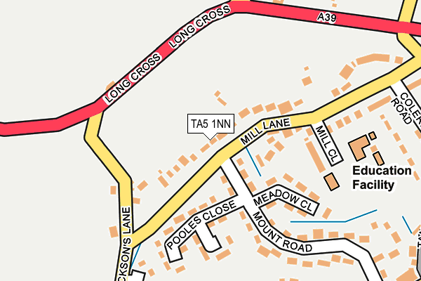 TA5 1NN map - OS OpenMap – Local (Ordnance Survey)