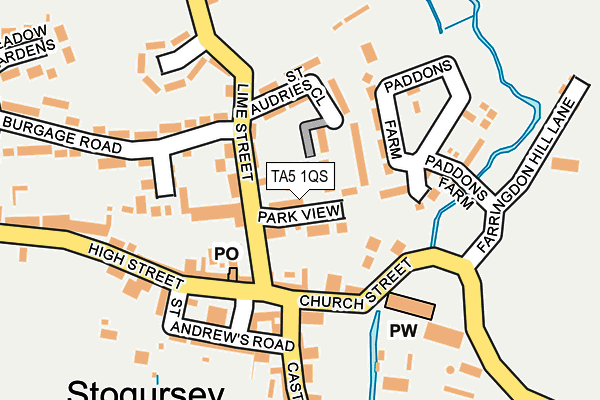TA5 1QS map - OS OpenMap – Local (Ordnance Survey)