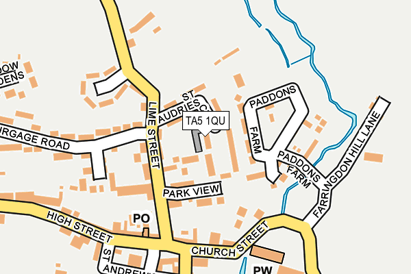 TA5 1QU map - OS OpenMap – Local (Ordnance Survey)