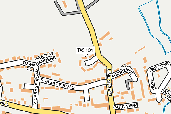 TA5 1QY map - OS OpenMap – Local (Ordnance Survey)
