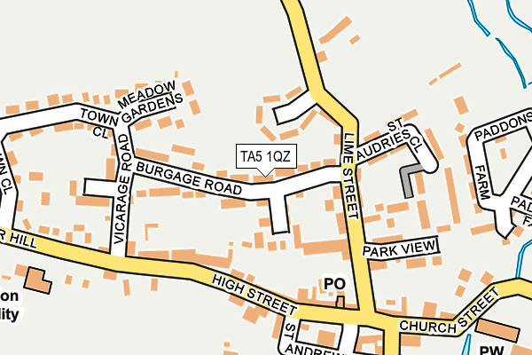 TA5 1QZ map - OS OpenMap – Local (Ordnance Survey)