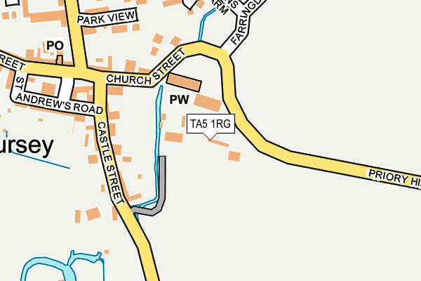 TA5 1RG map - OS OpenMap – Local (Ordnance Survey)