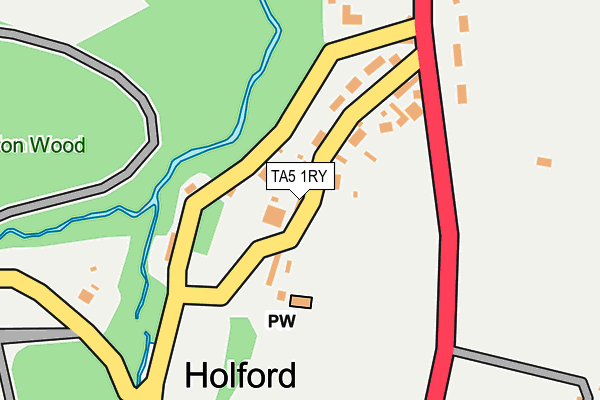 TA5 1RY map - OS OpenMap – Local (Ordnance Survey)