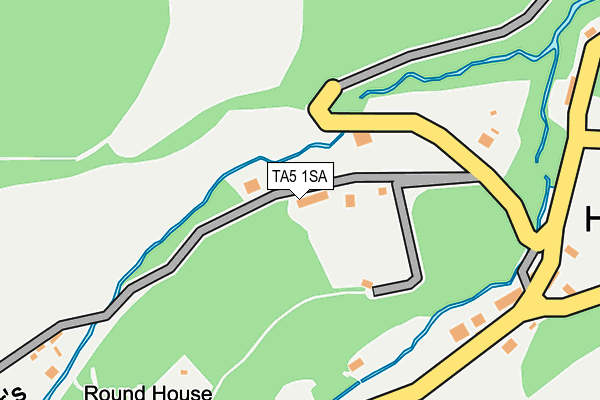 TA5 1SA map - OS OpenMap – Local (Ordnance Survey)