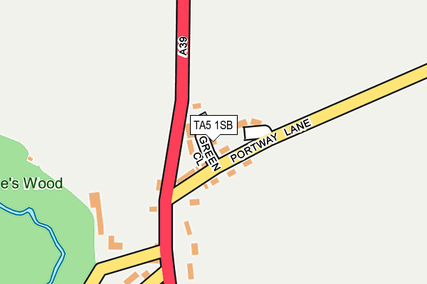 TA5 1SB map - OS OpenMap – Local (Ordnance Survey)