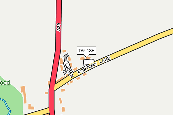 TA5 1SH map - OS OpenMap – Local (Ordnance Survey)
