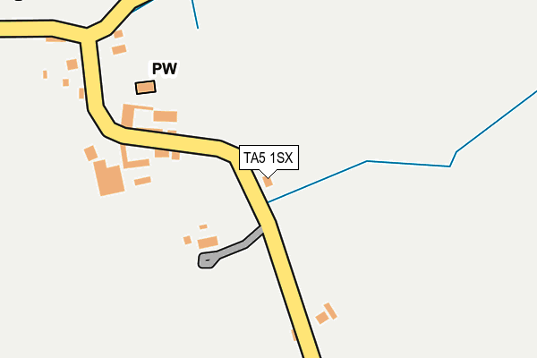 TA5 1SX map - OS OpenMap – Local (Ordnance Survey)