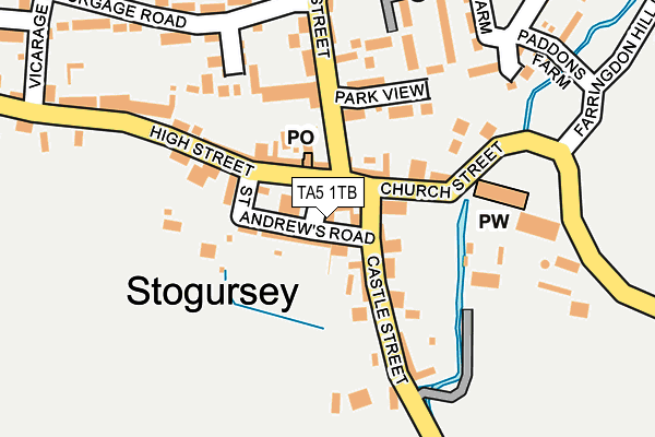 TA5 1TB map - OS OpenMap – Local (Ordnance Survey)