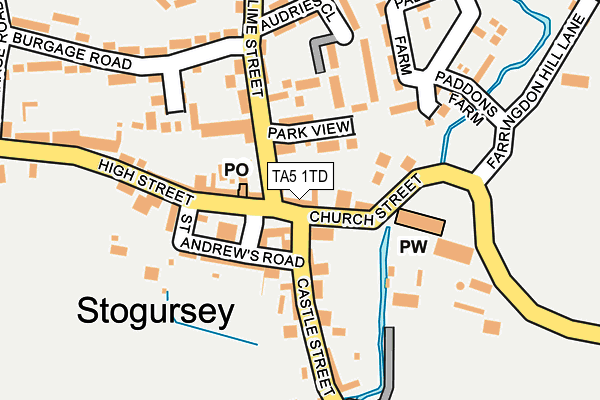 TA5 1TD map - OS OpenMap – Local (Ordnance Survey)