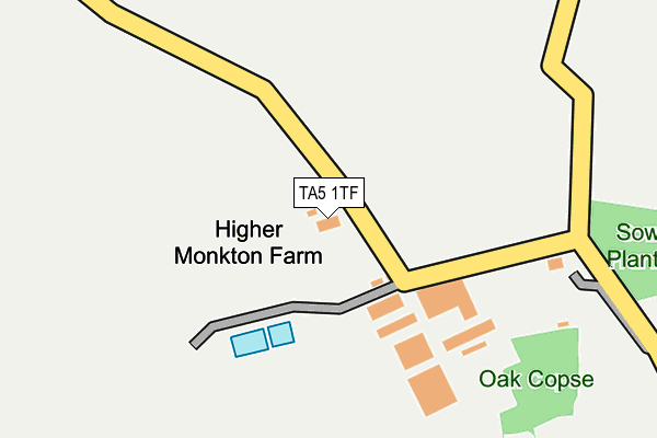 TA5 1TF map - OS OpenMap – Local (Ordnance Survey)