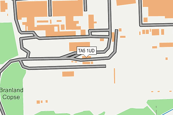 TA5 1UD map - OS OpenMap – Local (Ordnance Survey)