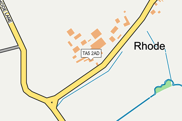 TA5 2AD map - OS OpenMap – Local (Ordnance Survey)