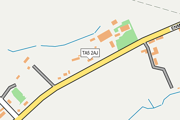 TA5 2AJ map - OS OpenMap – Local (Ordnance Survey)