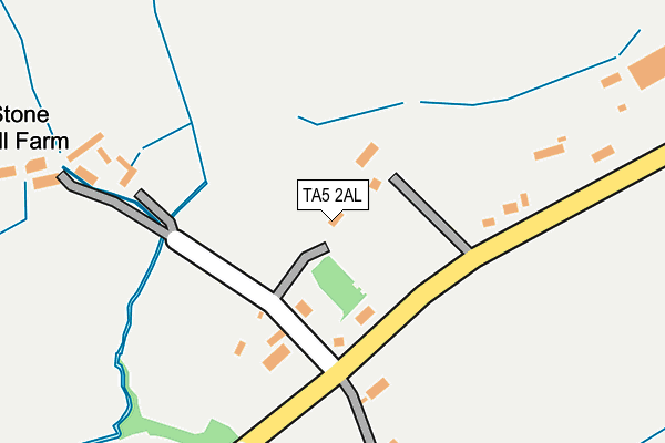 TA5 2AL map - OS OpenMap – Local (Ordnance Survey)