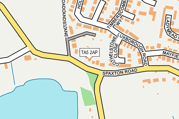 TA5 2AP map - OS OpenMap – Local (Ordnance Survey)
