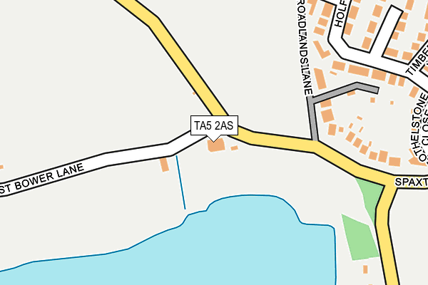 TA5 2AS map - OS OpenMap – Local (Ordnance Survey)