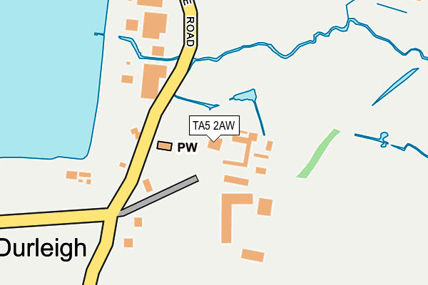 TA5 2AW map - OS OpenMap – Local (Ordnance Survey)