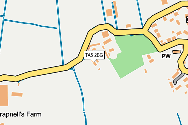 TA5 2BG map - OS OpenMap – Local (Ordnance Survey)