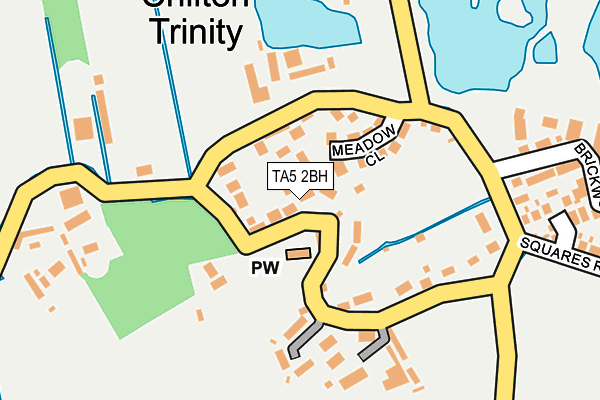 TA5 2BH map - OS OpenMap – Local (Ordnance Survey)