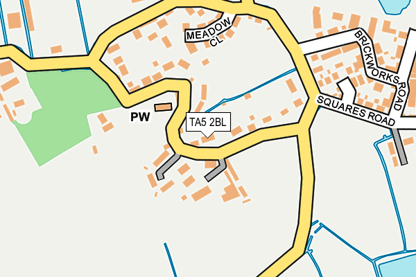 TA5 2BL map - OS OpenMap – Local (Ordnance Survey)