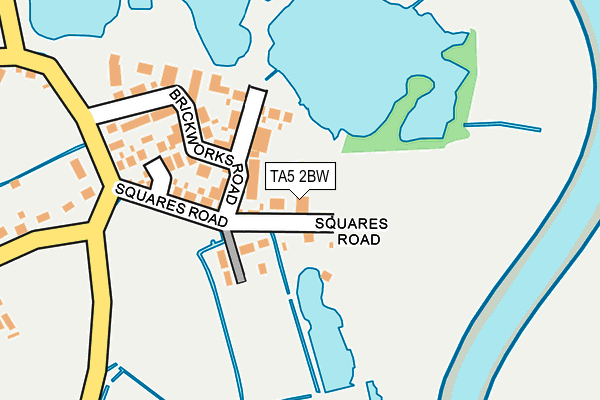 TA5 2BW map - OS OpenMap – Local (Ordnance Survey)